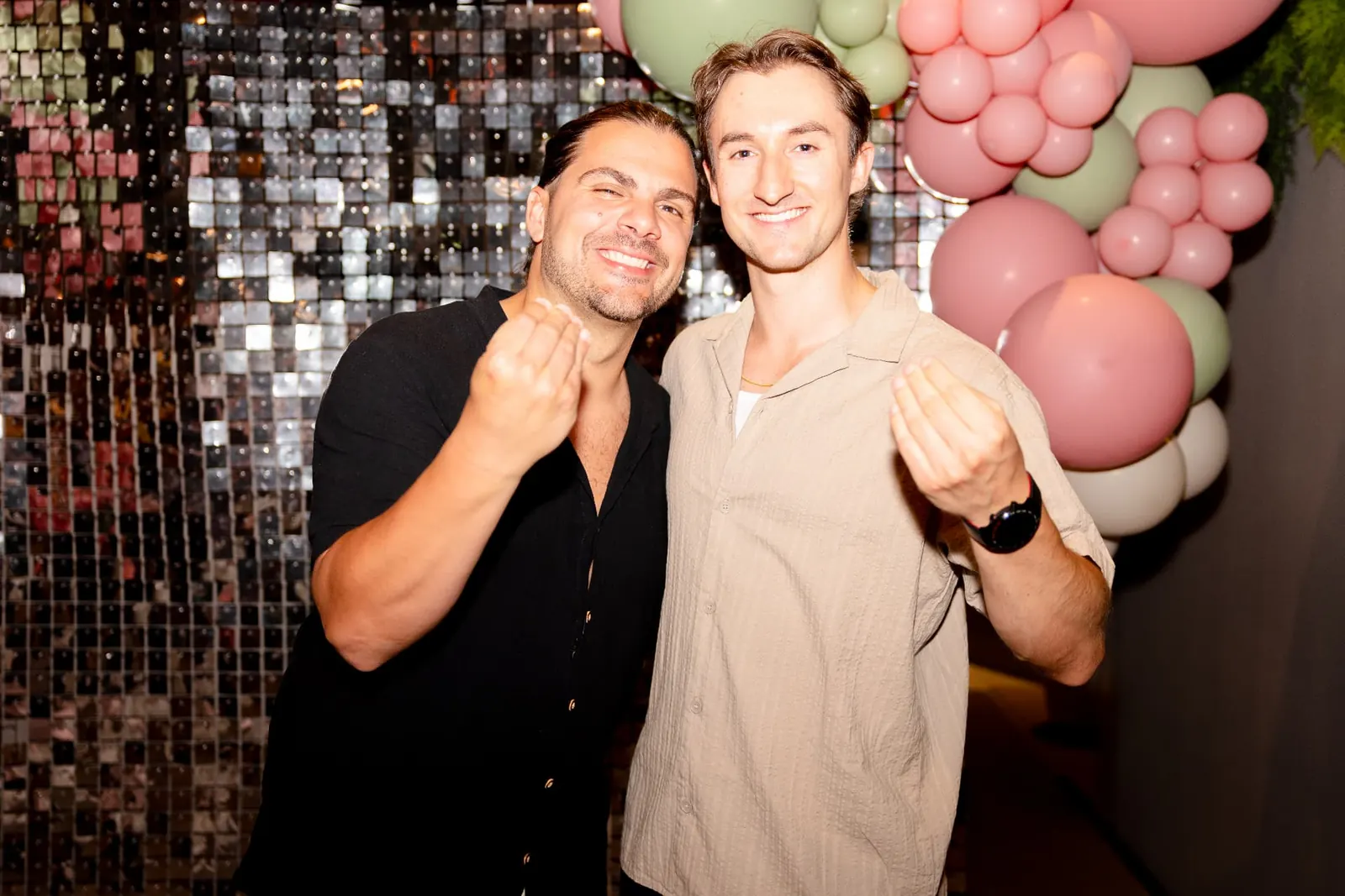 Two colleagues at the Nettbureau summer party in Oslo